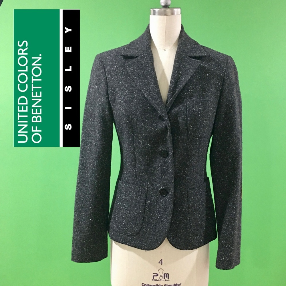 😘😍UNITED COLORS OF BENETTON WOOL RIDING JACKET